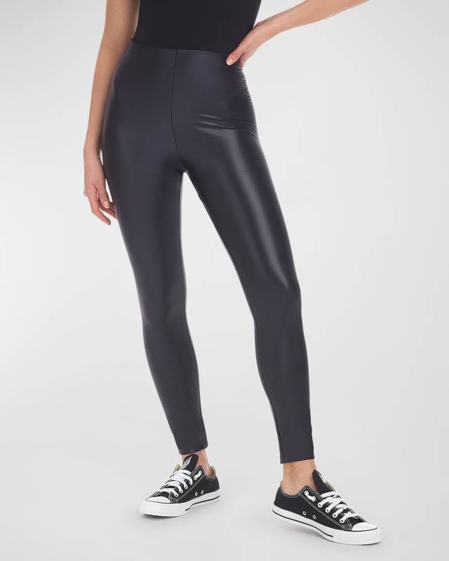 Matte Metallic Leggings